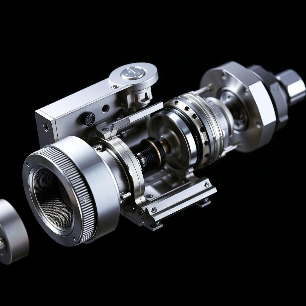 Moog precisie servoklep — gedetailleerd technisch component